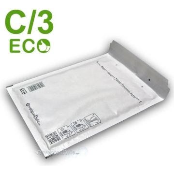 Enveloppes à bulles ECO C/3 ENVELOPPEBULLE - 100 unités - Format 150x220 mm - Fermeture détachable