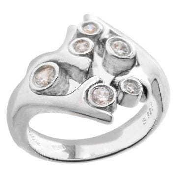 Bague en argent sterling - FOLLI FOLLIE - 3R9S170C - Taille 52 - Couleur argent - Pour femme