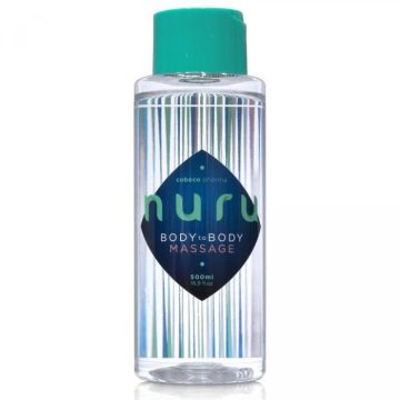 Gel de massage corporel - Cobeco Pharma - Nuru Body2 - 500 ml - Hydratant - Non tachant - Texture lisse