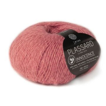 Laine Soie recyclée à tricoter Innocence Rose Moyen - PLASSARD - 31 - Blanc - Rose Moyen
