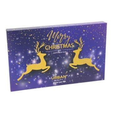 Calendrier de l'Avent - LOVE URBAN BEAUTY - Maquillage - 24 Jours - Cadeau Cosmétique - Fête de Noël