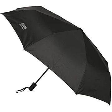 Safta Business Black Parapluie pliant automatique, 8 panneaux, tiges métalliques, confortable et polyvalent, qualité et résistance,