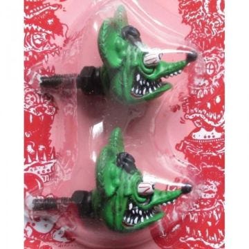 fixation de plaque rat fink vert auto moto kustom usa