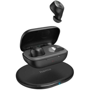 Écouteurs Intra-Auriculaires True Wireless Hama - Bluetooth - Autonomie 12h - Résistant aux éclaboussures