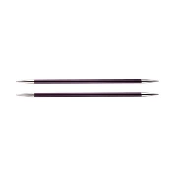 KnitPro Knit Pro 20 cm x 6.00 mm goupilles Double de Tricotage finies en Aluminium Zing, Violet Bois, 22 x 0,5 x 11,2 cm