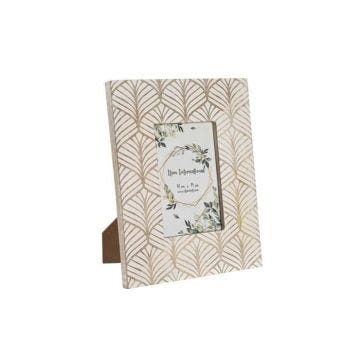 cadre photo marron bois de manguier 20 x 2 x 25 cm urbaine