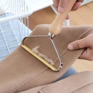 Portable Lint Remover, Brosse Manuel Anti Poil, Rasoir Anti Bouloche, Brosse Rasoir Vetements Peluche Brosse Pull en Bois