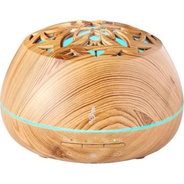 Lilywood Enceinte lumineuse Bluetooth® Diffuseur d'huiles essentielles + Huile essentielle Synergie zen Aromasound