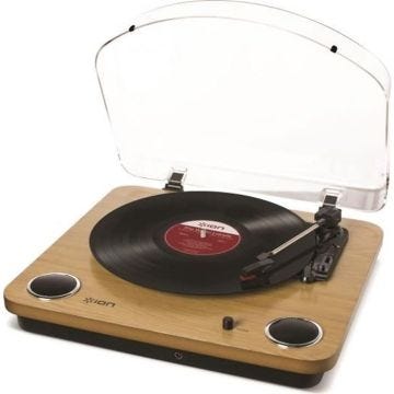 Platine vinyle - ION Max LP Wood - Convertisseur audio analogique vers numérique - Compatible 33/45/78 tours