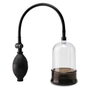 Pompe à pénis - Effacer - Noir - Silicone ultra doux - Joint à vide parfait - Texturé pour prise ferme