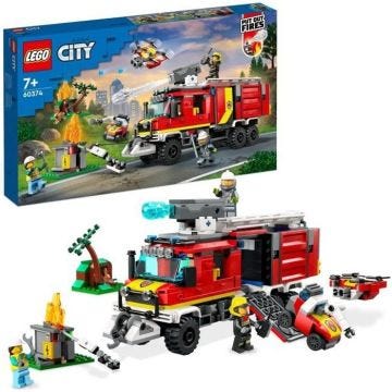 LEGO® City 60374 Le Camion d’Intervention des Pompiers, Jouet avec Drones Modernes, et Figurines
