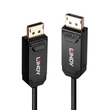 Câble de raccordement LINDY DisplayPort Fiche mâle 20.00 m noir 38522