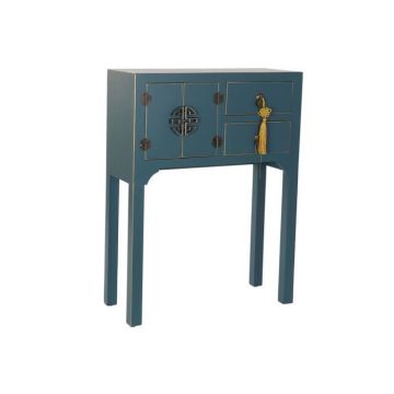 console sapin bleu bois mdf (63 x 26 x 83 cm)