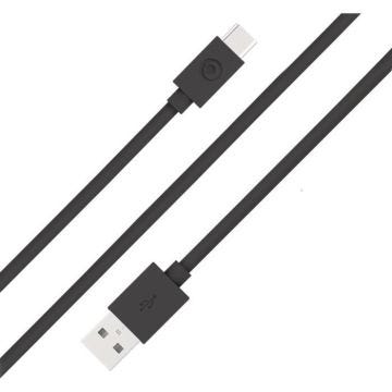 Câble USB A/USB C 2m Noir - 100% Plastique recyclé Bigben