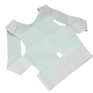 Ajustable Ceinture Correcteur Posture Dos Support Therapie Magnétique Blanc