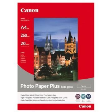 CANON Pack de 1  Papier photo inkjet semi-brillant 260g/m2 - SG-201 -  A4 - 20 feuilles
