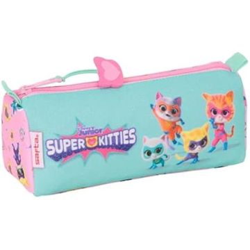 Trousse - SAFTA - SUPERKITTIES - Fermeture éclair - Compartiment - Pour Enfants Scolaires
