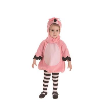 Déguisement Flamenco Rose pour Bébés - DisfraZZes - Combinaison et capuchon - Polyester - Intérieur