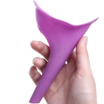 Urinoir Femme Pisse Portable Feminine Urinal Urine Voyage Réutilisable Silicone Pisse debout Urinoire - Violet