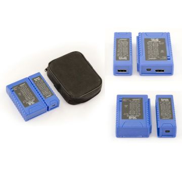 Testeur Professionnel pour cordon Displayport et MiniDisplayport avec test des 19 cordons internes et de l'alimentation DP Power