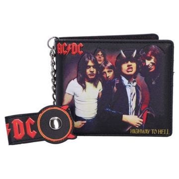 portefeuille ACDC highway to hell simili cuir groupe hard rock