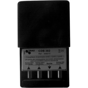 TRIAX CDB 302 Coupleur de Bande 3 entrées VHF UHF UHF