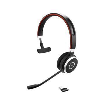 Micro-casque Bluetooth - JABRA - Evolve 65 SE - MS Teams - Sans fil - Mono - Noir