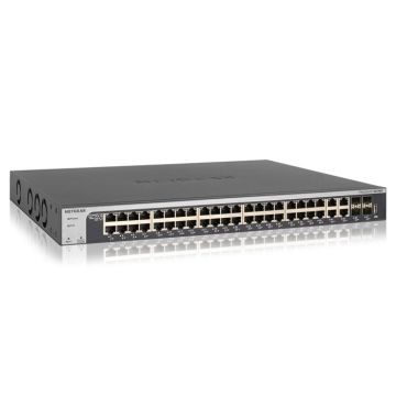Switch Smart 10 Gigabit - NETGEAR - ProSAFE XS748T - 48 ports RJ45 - 4 ports SFP+ - Web manageable
