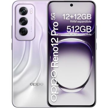 OPPO Reno12 Pro 5G 12 Go/512 Go Argent (Nebula Silver) Double SIM