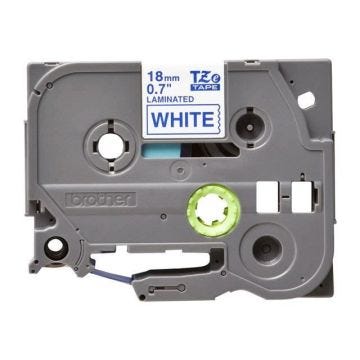 Ruban étiqueteuse BROTHER P-TOUCH TZE-243 - 18mm - Bleu sur blanc