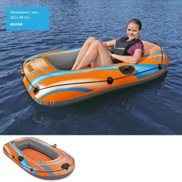Bateau gonflable - FOMAX - 1 place - Blanc - Navigation - Mixte - Lac - Occasionnel