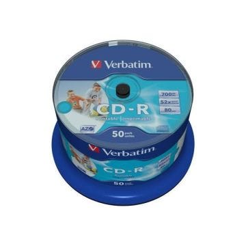 CD-R Verbatim 700 Mo 52x imprimable x50