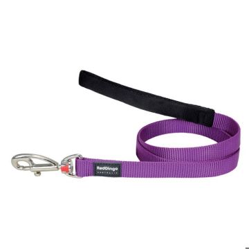 Laisse pour chien - Red Dingo - Violet - Rembourrée - Multi-positions - Ajustable 1,1-1,8m