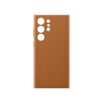 Coque et étui - SAMSUNG - Galaxy S23 Ultra - Cuir - Beige - Protection contre les chocs