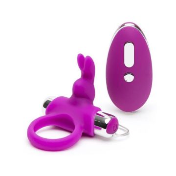 HappyRabbit - Happy Rabbit Remote Control Cock Ring Paars