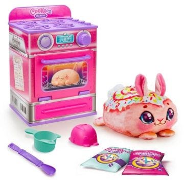Fabrique à Pâtisserie Rose - MOOSE TOYS - COOKEEZ MAKERY - Four interactif, peluche parfumée et accessoires