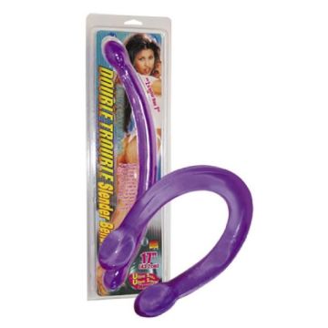 Gode Double Trouble - NMC - Double pénétration - Violet - PVC
