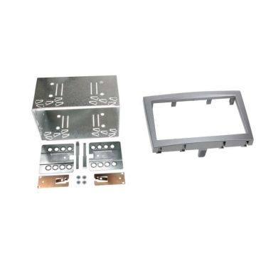 Adaptateur de façade 2-DIN - ACV - Porsche 911 / Boxter / Cayman - Couleur gris foncé - Installation audio