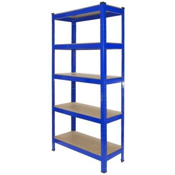4 Rayonnages T-Rax Bleus 75cm x 30cm x 150cm