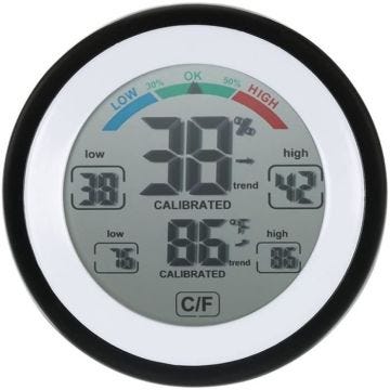 Numerique LCD Affichage Thermometre Interieur Hygrometre Rond Sans Fil electronique Temperature Humidimetre Metre Station Met 430