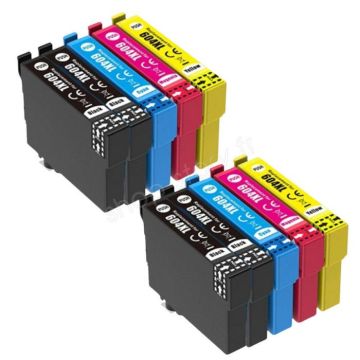 SHOP-STORY -  E604XL_4N+2CHQ :  Pack de 10 Cartouches 604 XL Compatibles pour Imprimante EPSON 604 XL