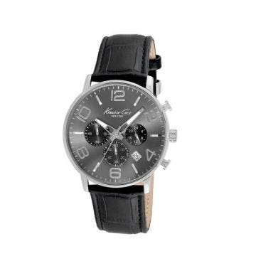 Montre - Kenneth Cole - KC8007 - Quartz - Cuir - Noir