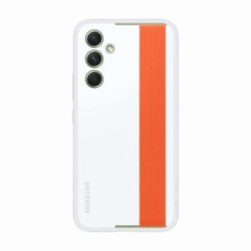 SAMSUNG Coque renforcée avec lanière Galaxy A54 5G Blanc