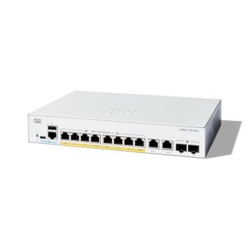 Switch - CISCO - Catalyst 1300 - 8 ports GE PoE - Gigabit Ethernet - 67W PoE