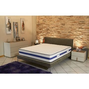 Matelas - Lattex Blue Matelas 90x190 Hauteur 29 cm - Face Hiver avec - Face t avec Lin - Soutien Ferme