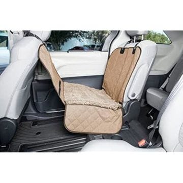 Dog Gone Smart Housse de siège arrière simple pour voiture – Matériau en microfibre très absorbante avec fonction de sécurité pour