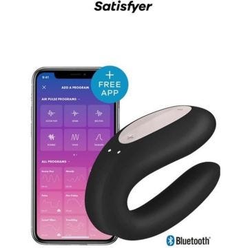 Stimulateur Double Joy noir - Satisfyer