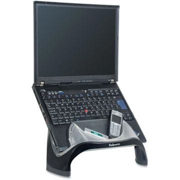 Support pour ordinateur portable - Fellowes - 8020201 - USB-Hub 4 Ports - Smart Suites - Gris, Noir