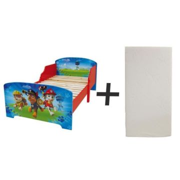 FUN HOUSE Lit Pat'Patrouille 140 x 70 cm - SOMMIER ET MATELAS DROIT INCLUS