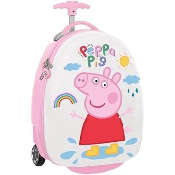 Trolley de cabine - SAFTA - PEPPA Pig Ice Cream - 16 pouces - Rose clair/Vert menthe - 4 roulettes 360°